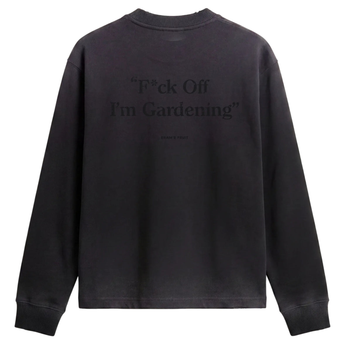 Bram's Fruit Gardening Distressed Longsleeve T-shirt Zwart