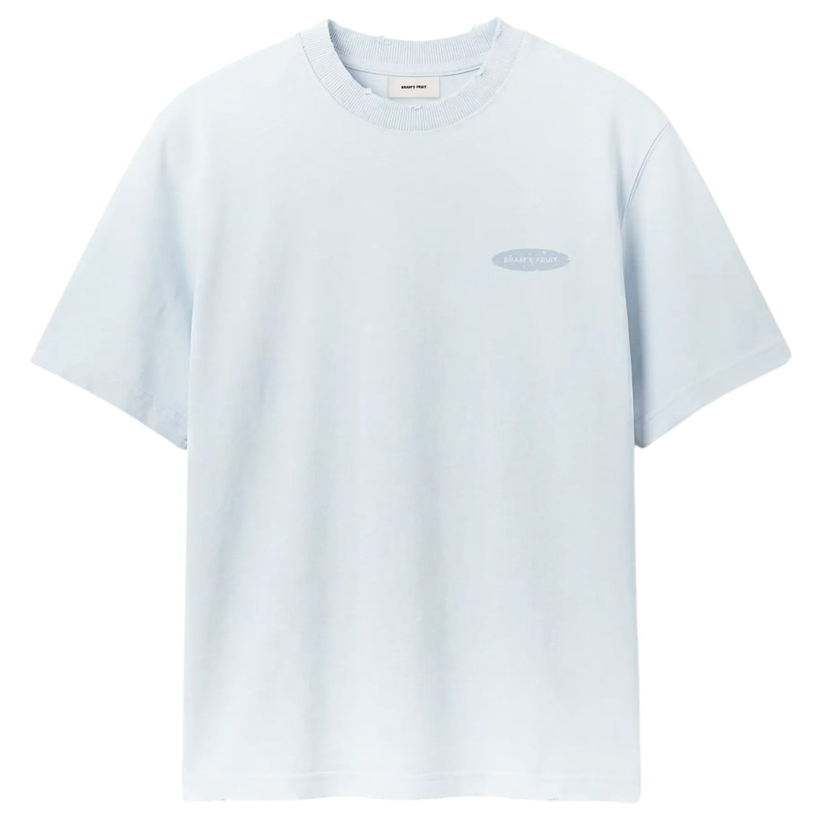 Bram's Fruit Gardening Distressed T-shirt Licht Blauw