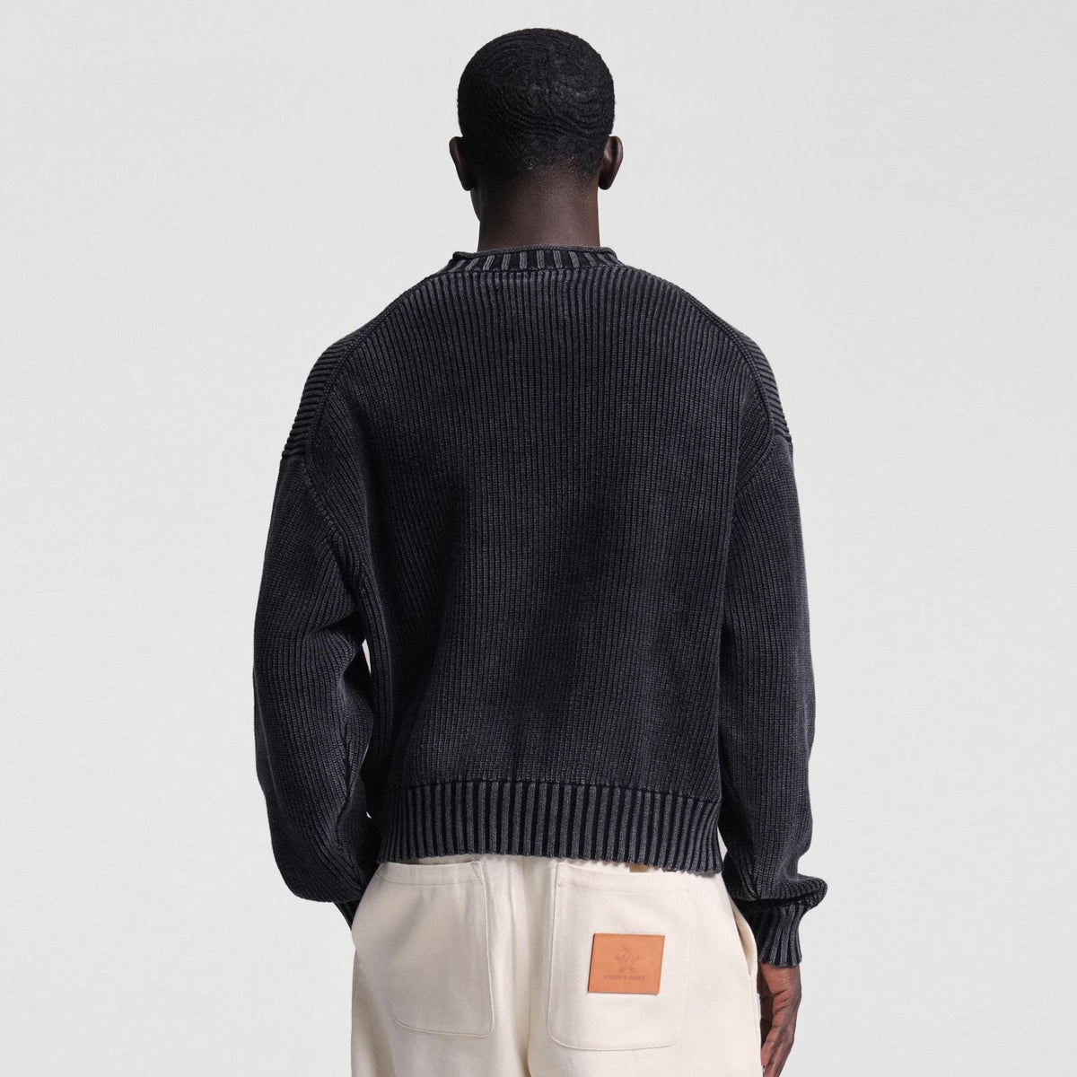 Bram’s Fruit Stamp Knit Sweater Antraciet