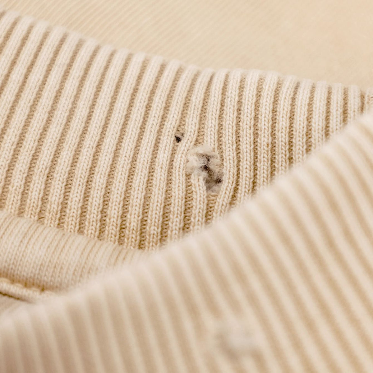 Bram’s Fruit Distressed Script Logo T-shirt Beige
