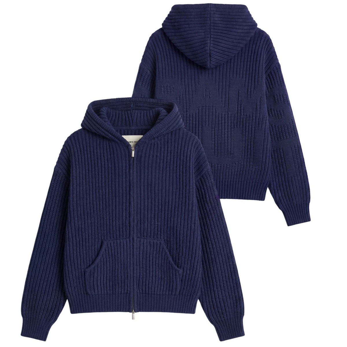 Bram’s Fruit Fisherman Knitted Vest Donker Blauw