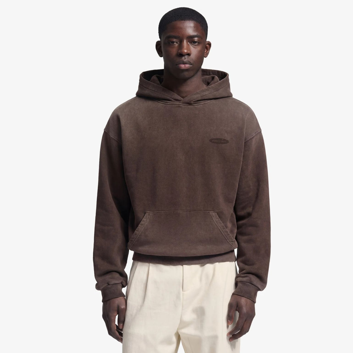 Bram’s Fruit Gardening Distressed Hoodie Bruin