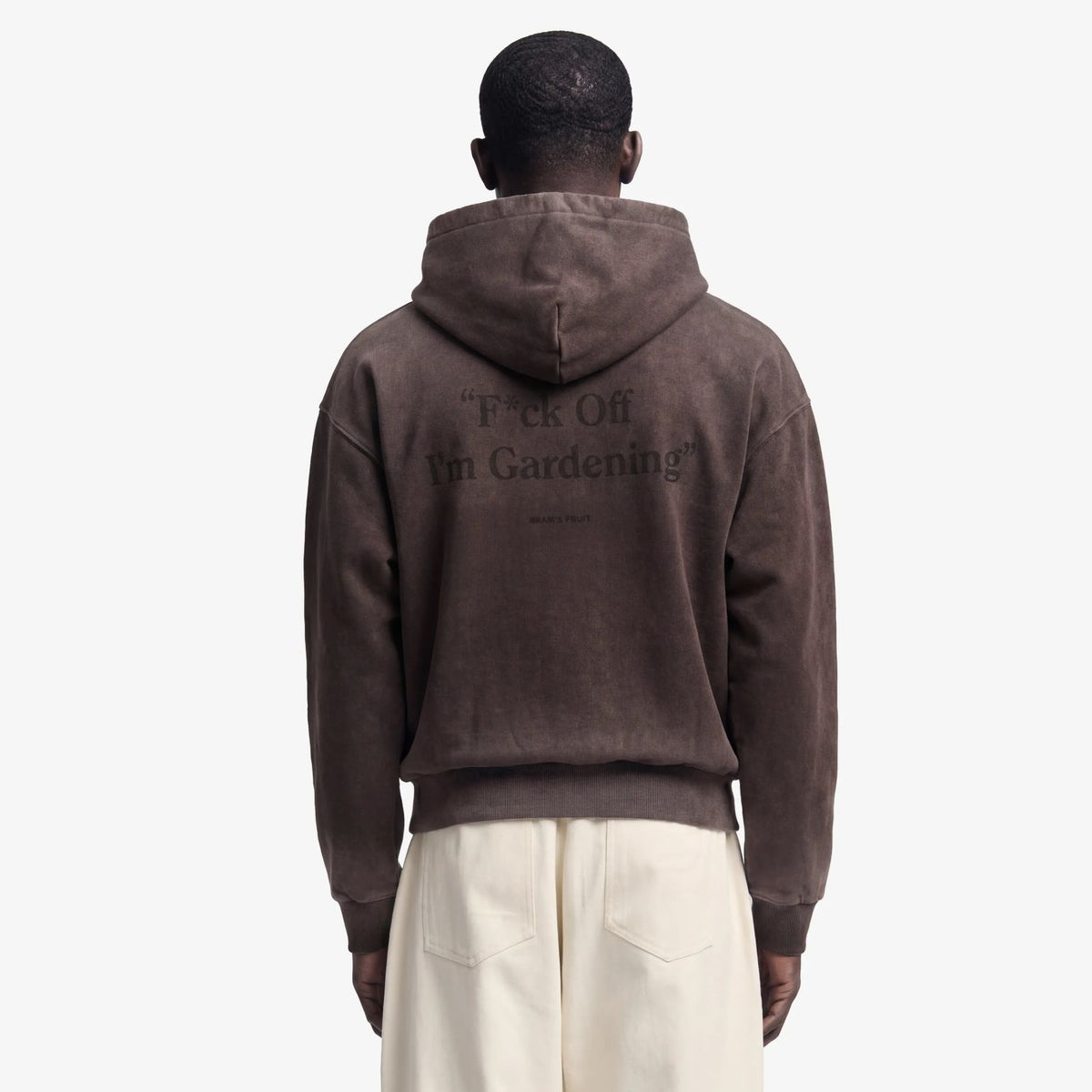 Bram’s Fruit Gardening Distressed Hoodie Bruin