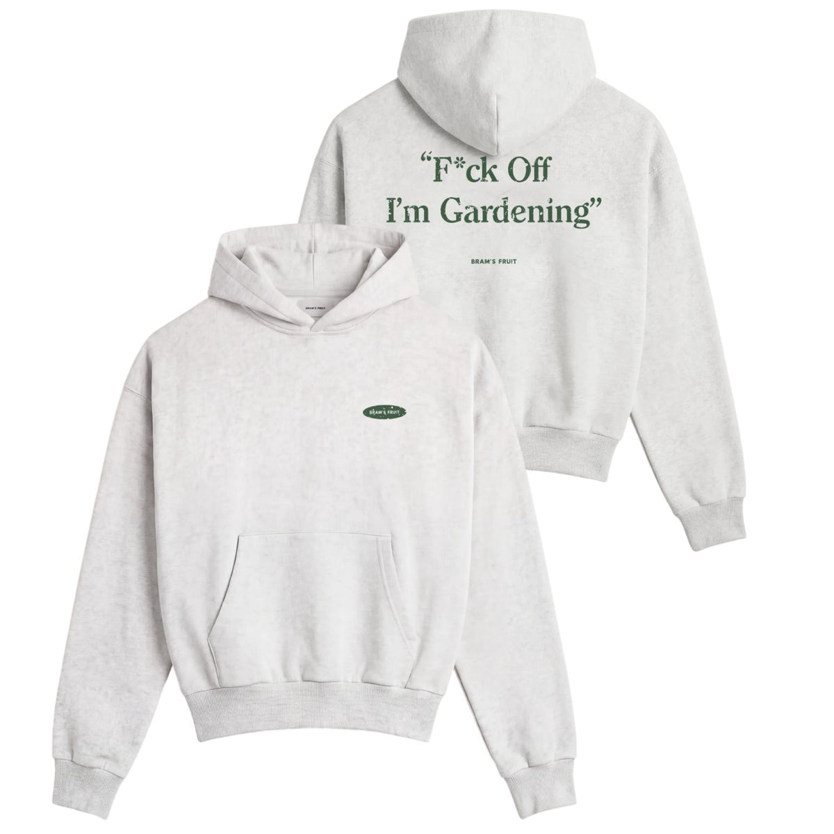 Bram’s Fruit Gardening Distressed Hoodie Grijs