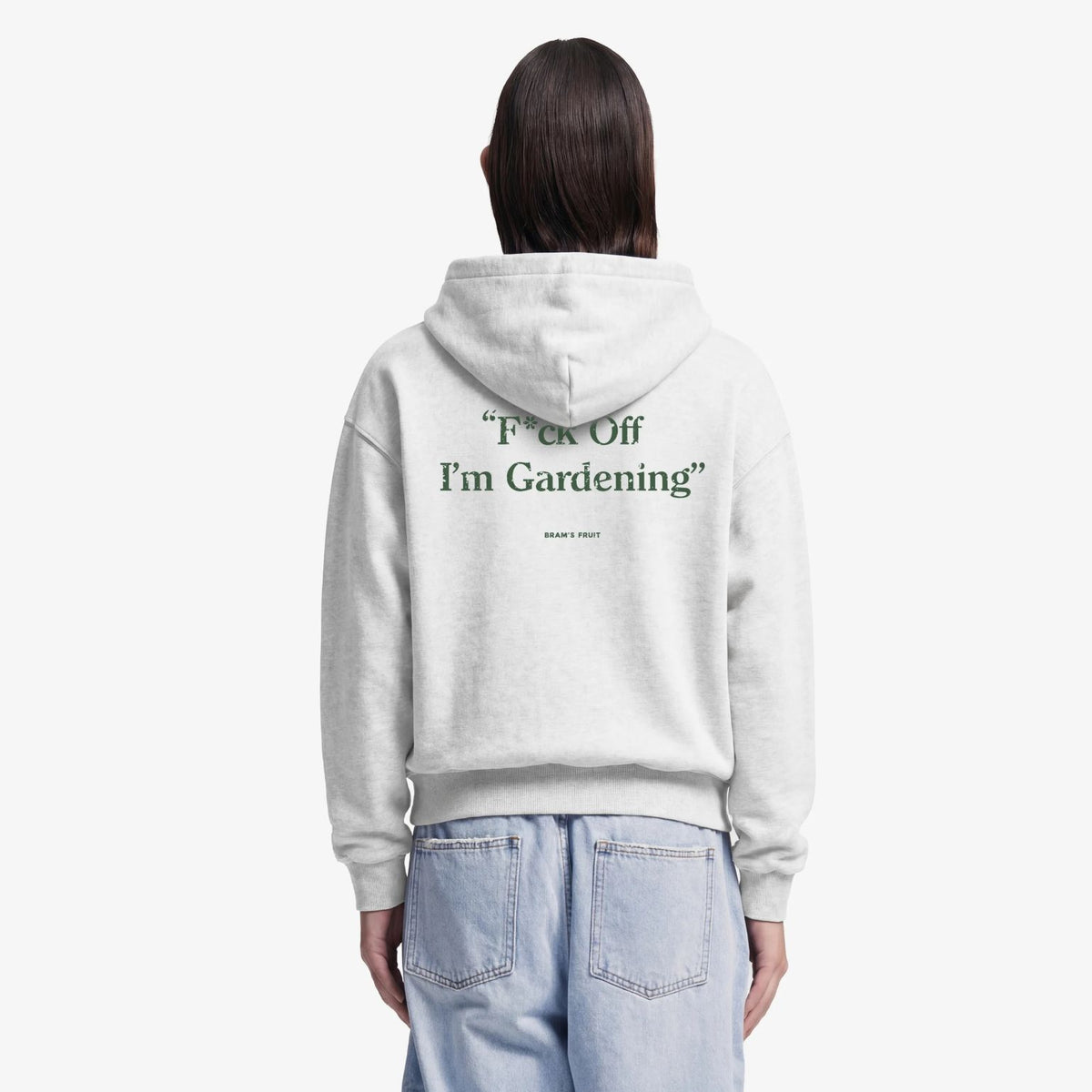 Bram’s Fruit Gardening Distressed Hoodie Grijs