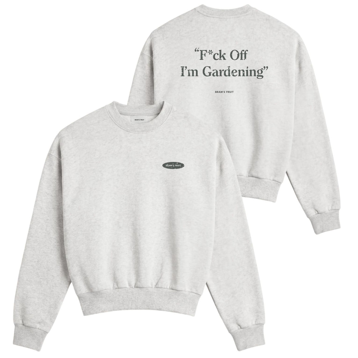 Bram’s Fruit Gardening Distressed Sweater Grijs