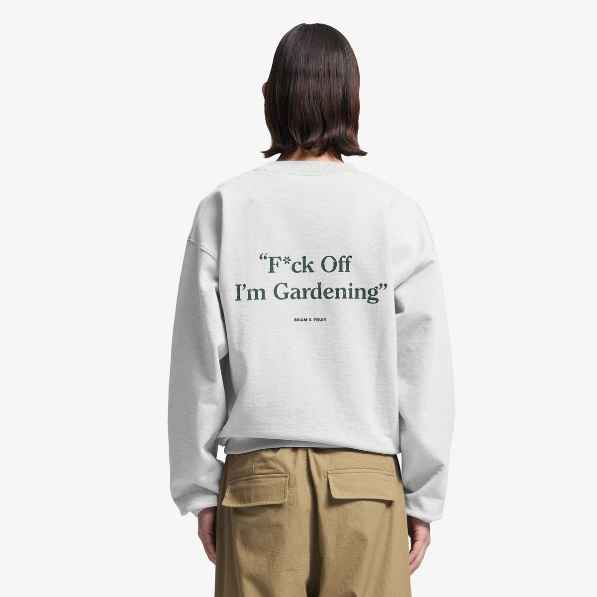 Bram’s Fruit Gardening Distressed Sweater Grijs