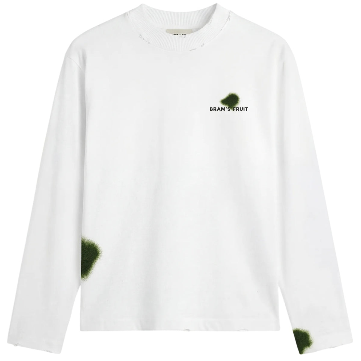 Bram’s Fruit Grass Stain Longsleeve T-shirt Wit