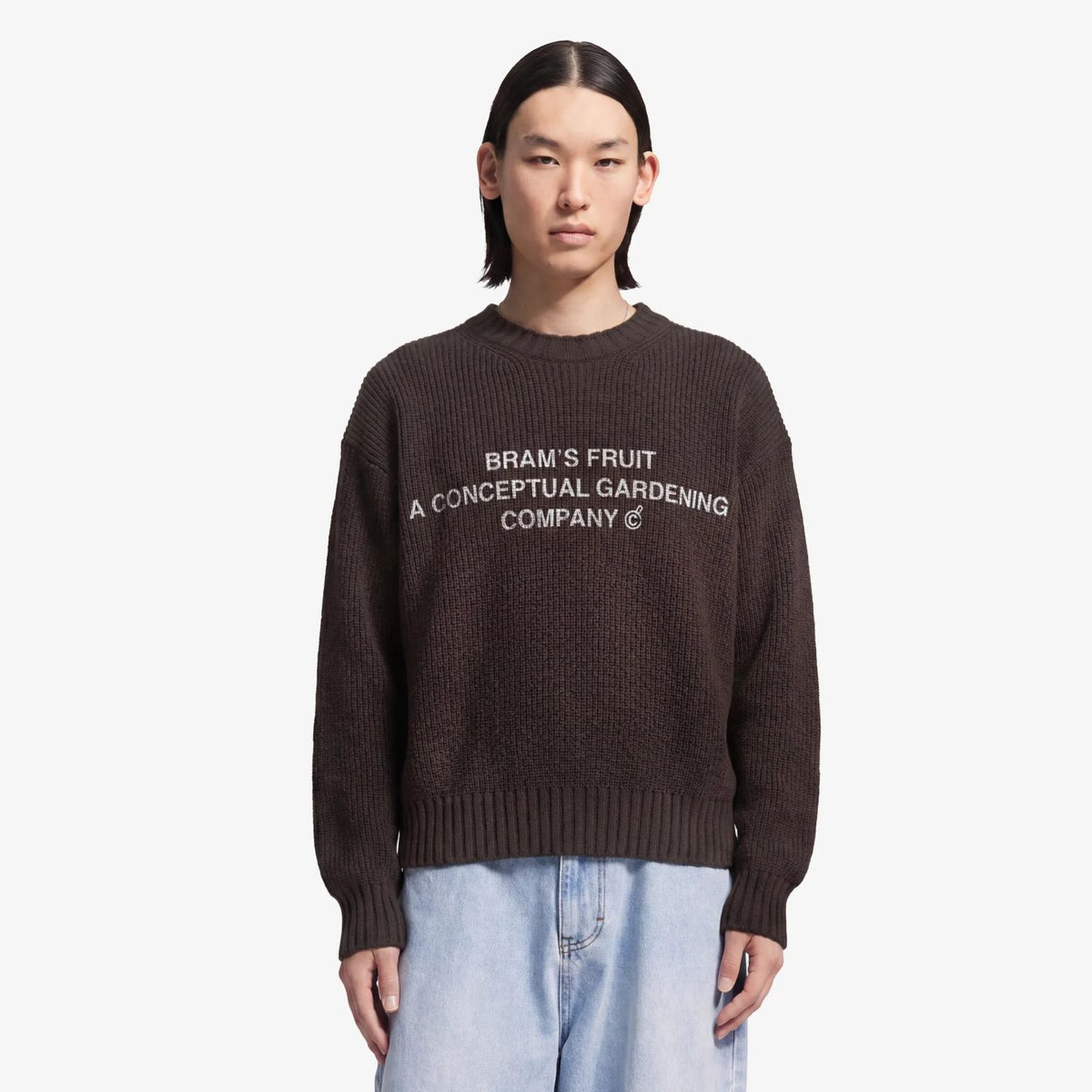 Bram’s Fruit Stamp Knit Sweater Bruin