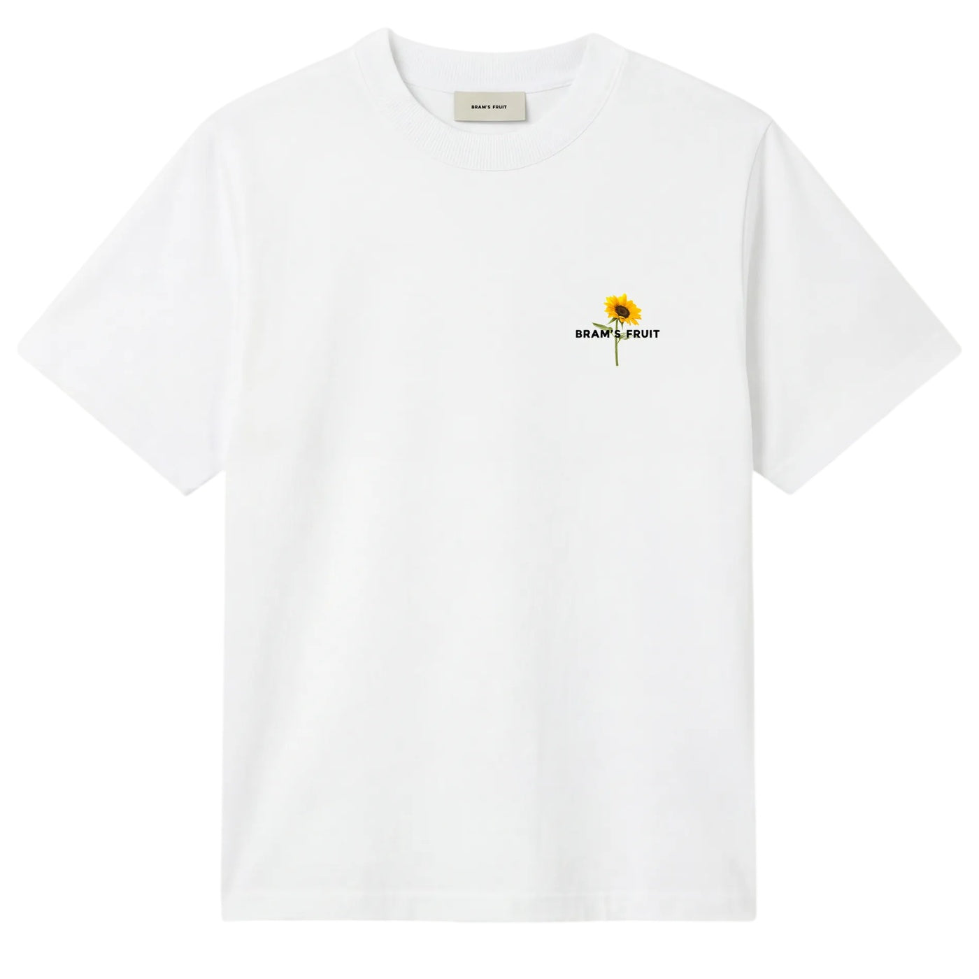 Bram’s Fruit Sunflower T-shirt Wit