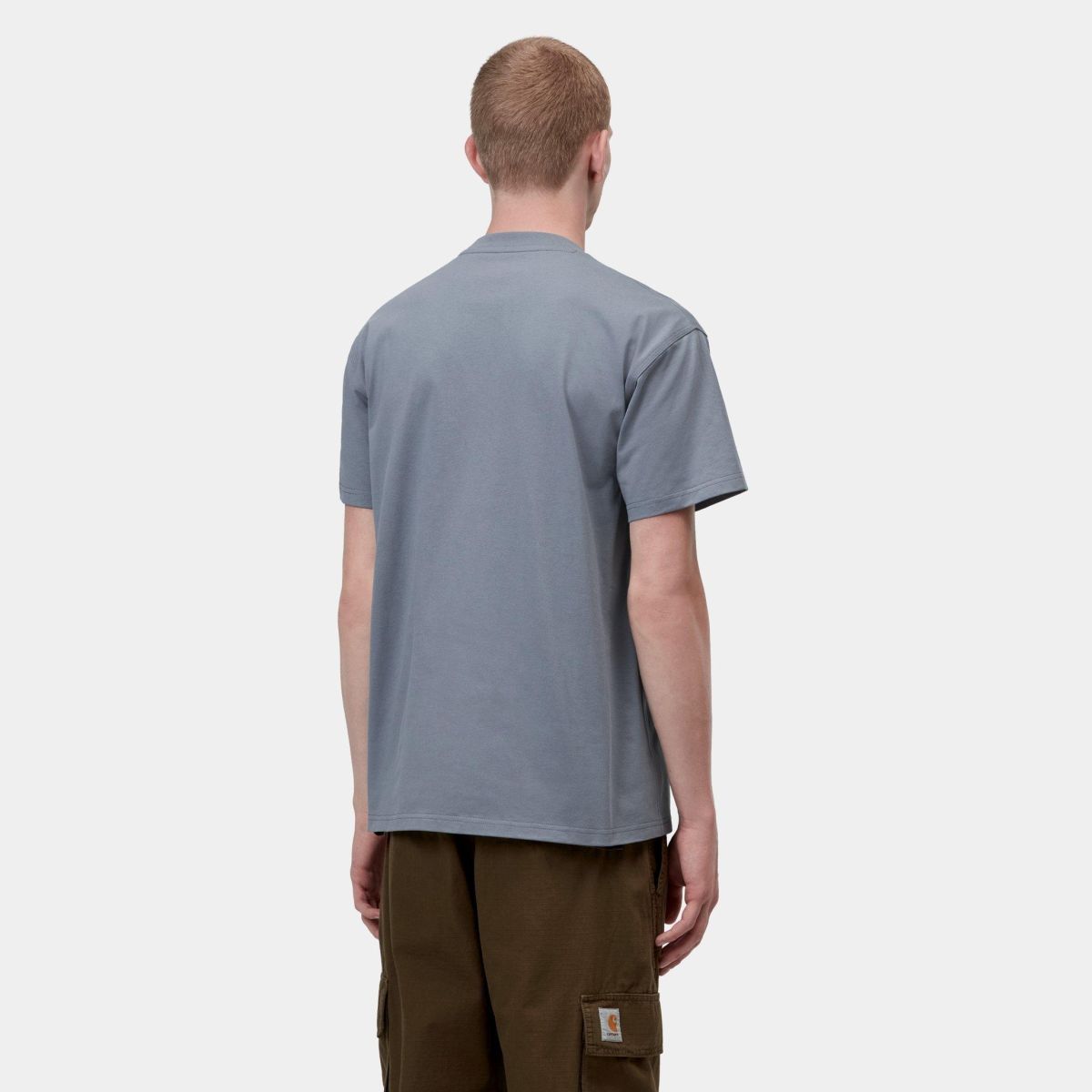 Carhartt WIP American Script T-shirt Blauw