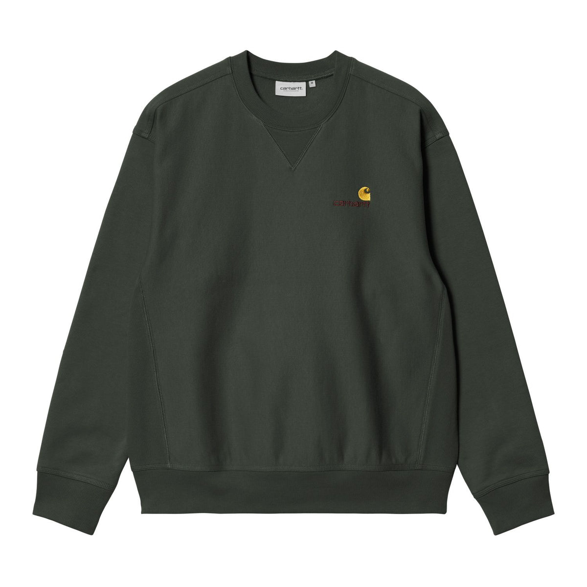 Carhartt WIP American Script Sweater Donker Groen