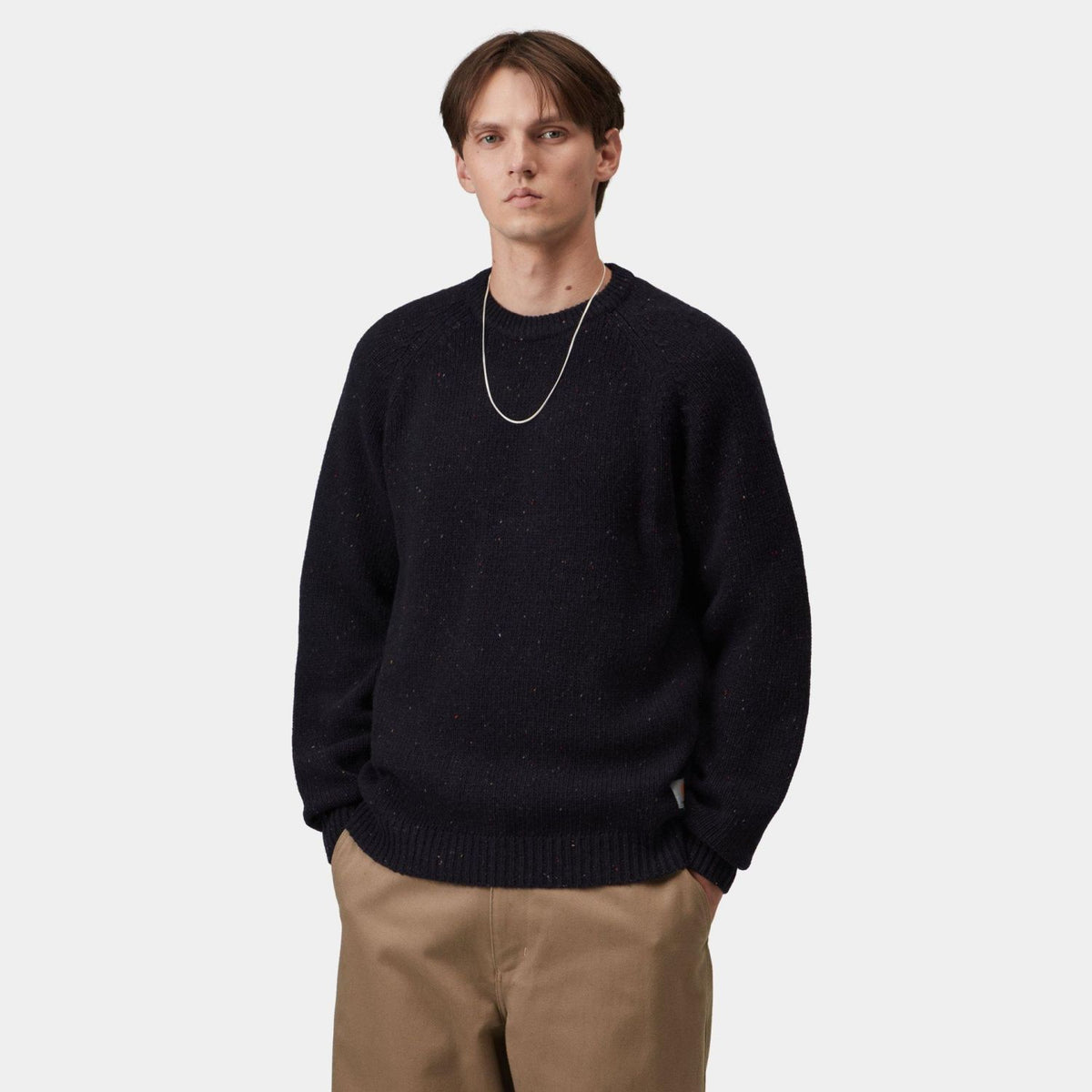 Carhartt WIP Anglistic Sweater Navy