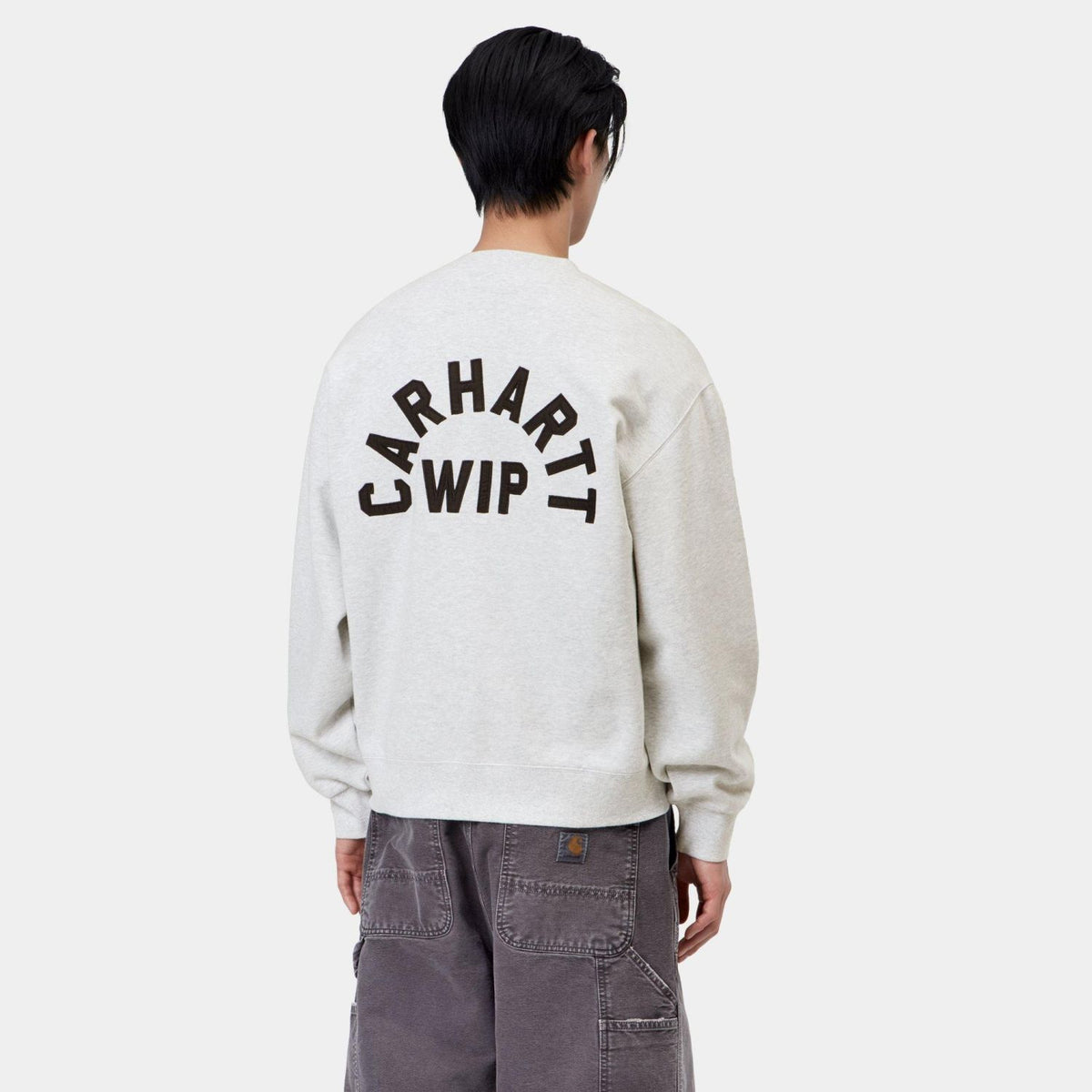 Carhartt WIP Arch Script Sweater Grijs
