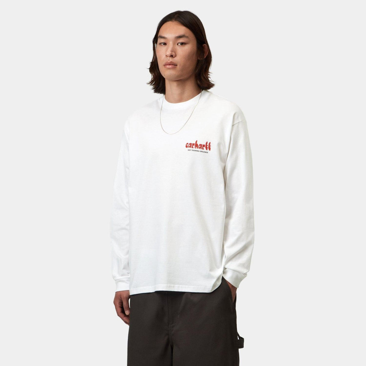Carhartt WIP Framework Longsleeve T-shirt Wit