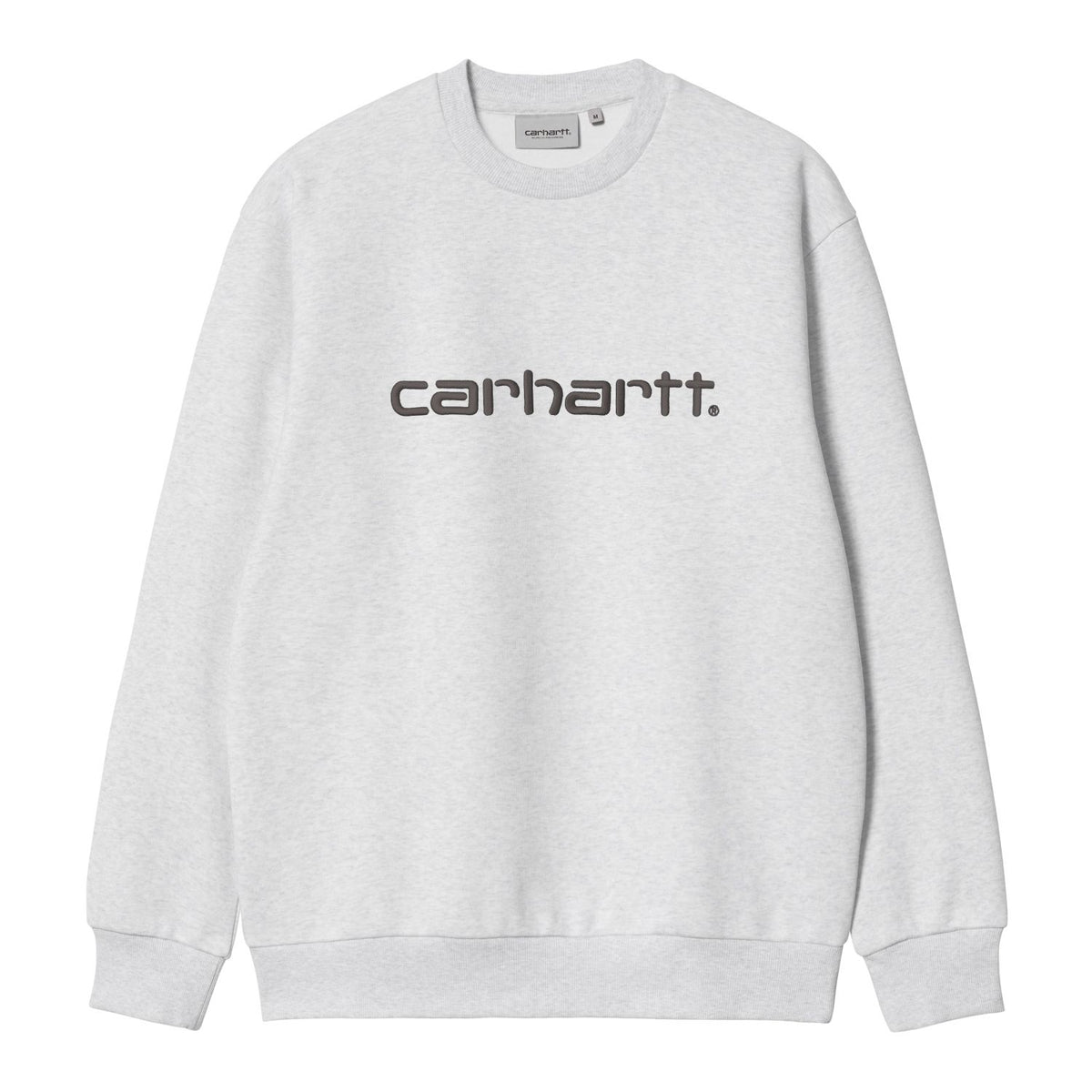 Carhartt WIP Logo Sweater Grijs