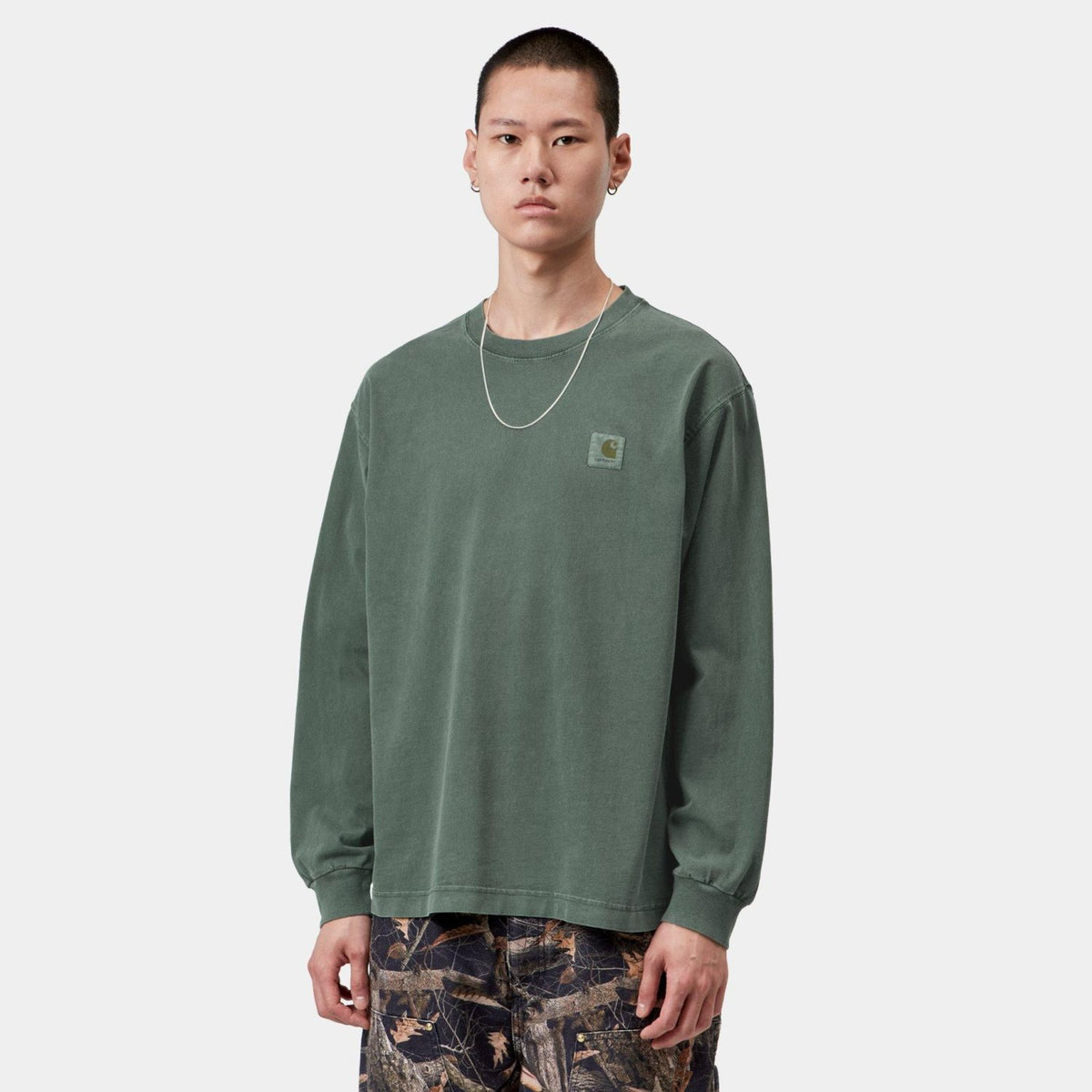 Carhartt WIP Vista Longsleeve T-shirt Donker Groen