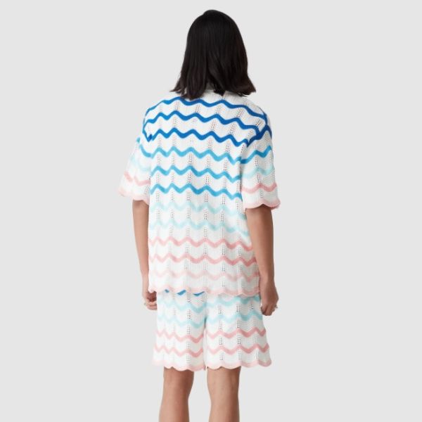 Casablanca Gradient Wave Crochet Set Wit