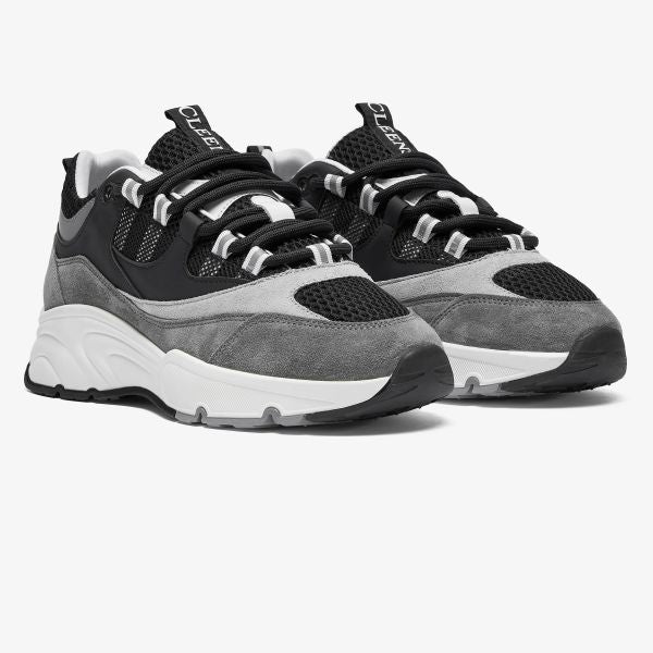 Cleens Aero Runner Sneaker Grijs/Zwart