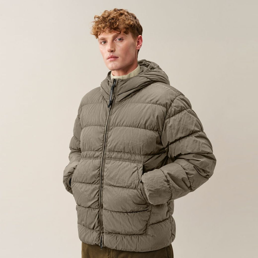 CP Company Chrome-R Goggle Down Puffer Grijs