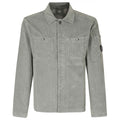 CP Company Corduroy Button Lens Overshirt Licht Groen