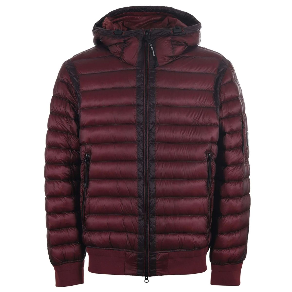 CP Company D.D. Shell Hooded Lens Down Puffer Rood