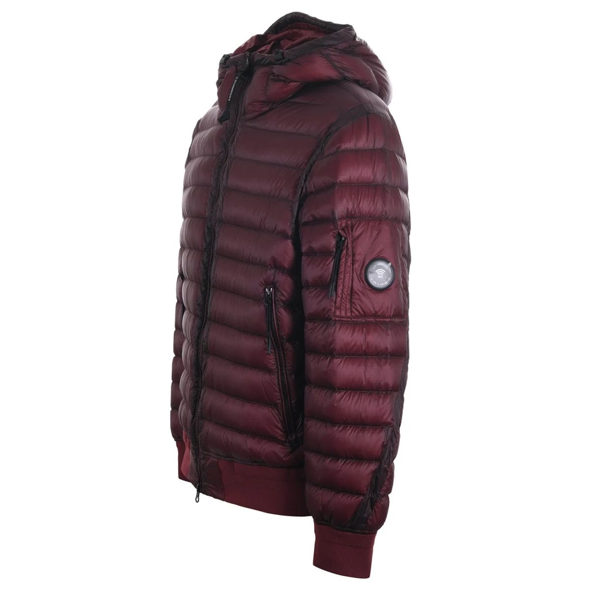 CP Company D.D. Shell Hooded Lens Down Puffer Rood