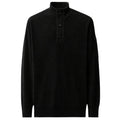 CP Company Lambswool GRS Half Button Lens Sweater Zwart