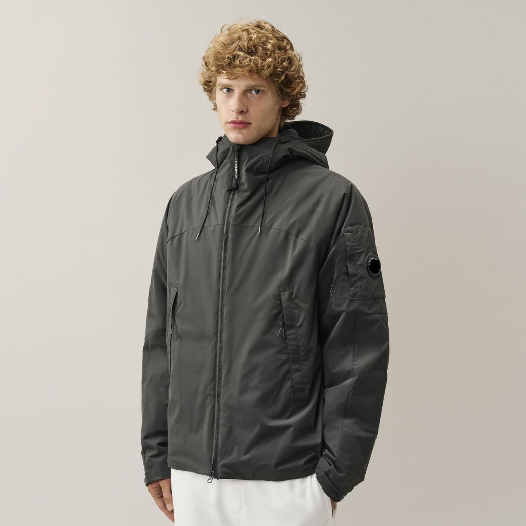 CP Company Pro-Tek Primaloft Silver Hooded Lens Jack Antraciet