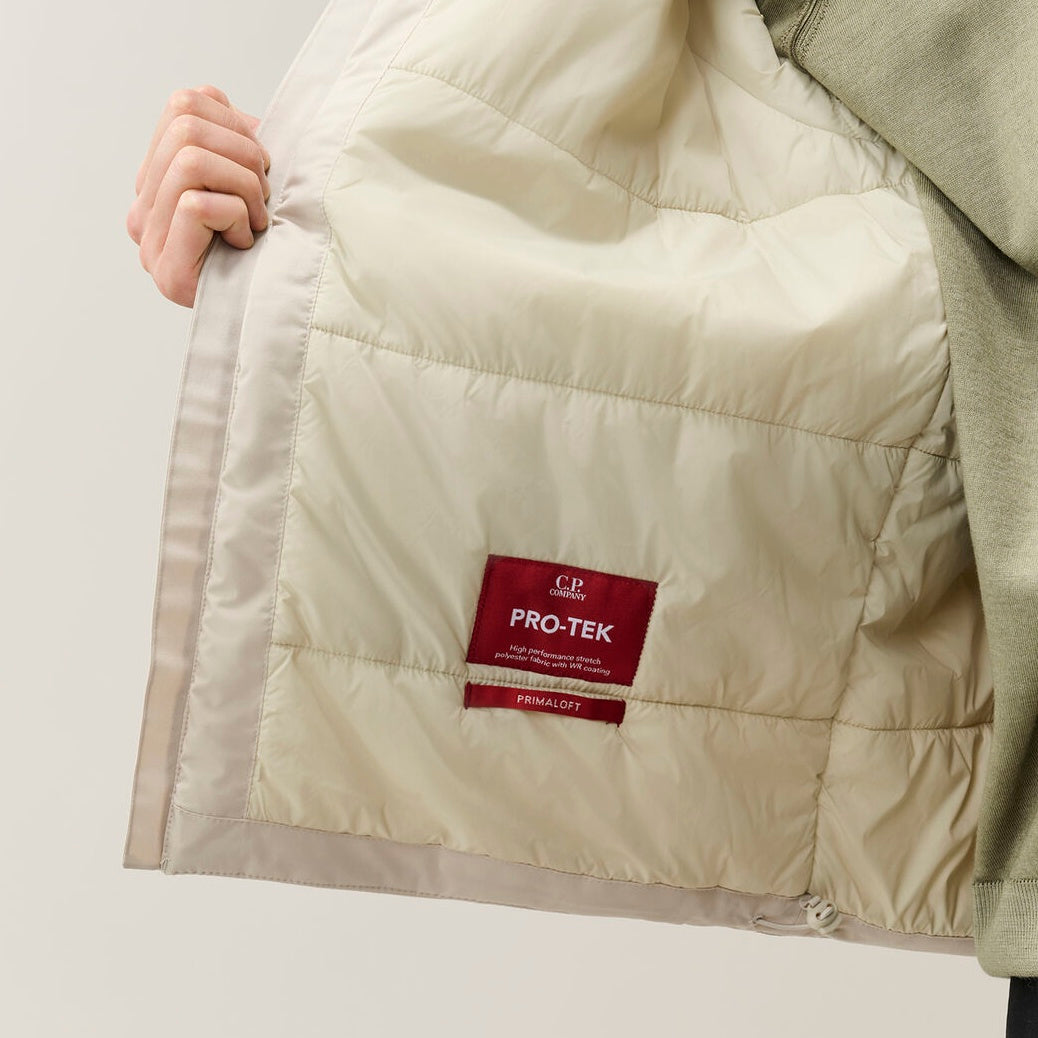 CP Company Pro-Tek Primaloft Silver Hooded Lens Jack Off White