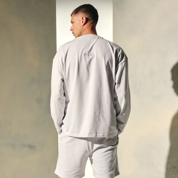 Croyez Contour De La Fleur Longsleeve T-shirt Grijs
