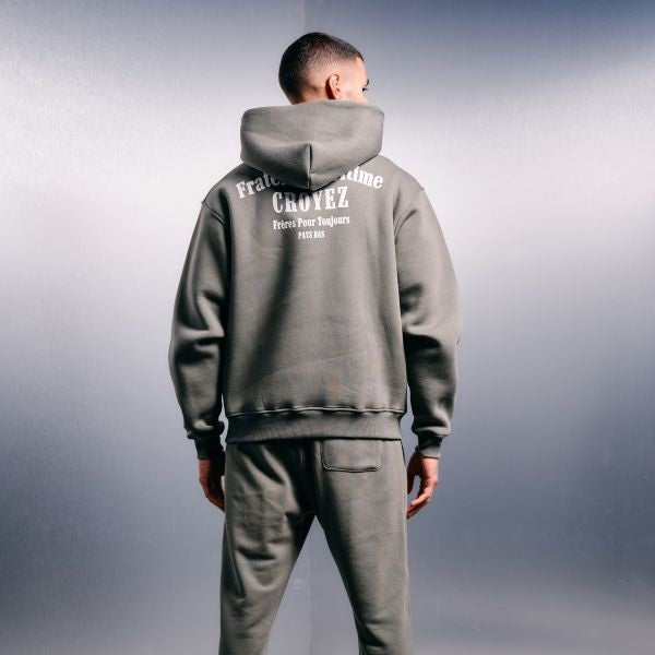 Croyez Fraternité Hoodie Donker Groen