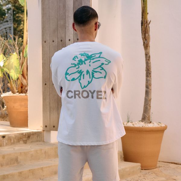 Croyez Gardener Longsleeve T-shirt Wit/Blauw