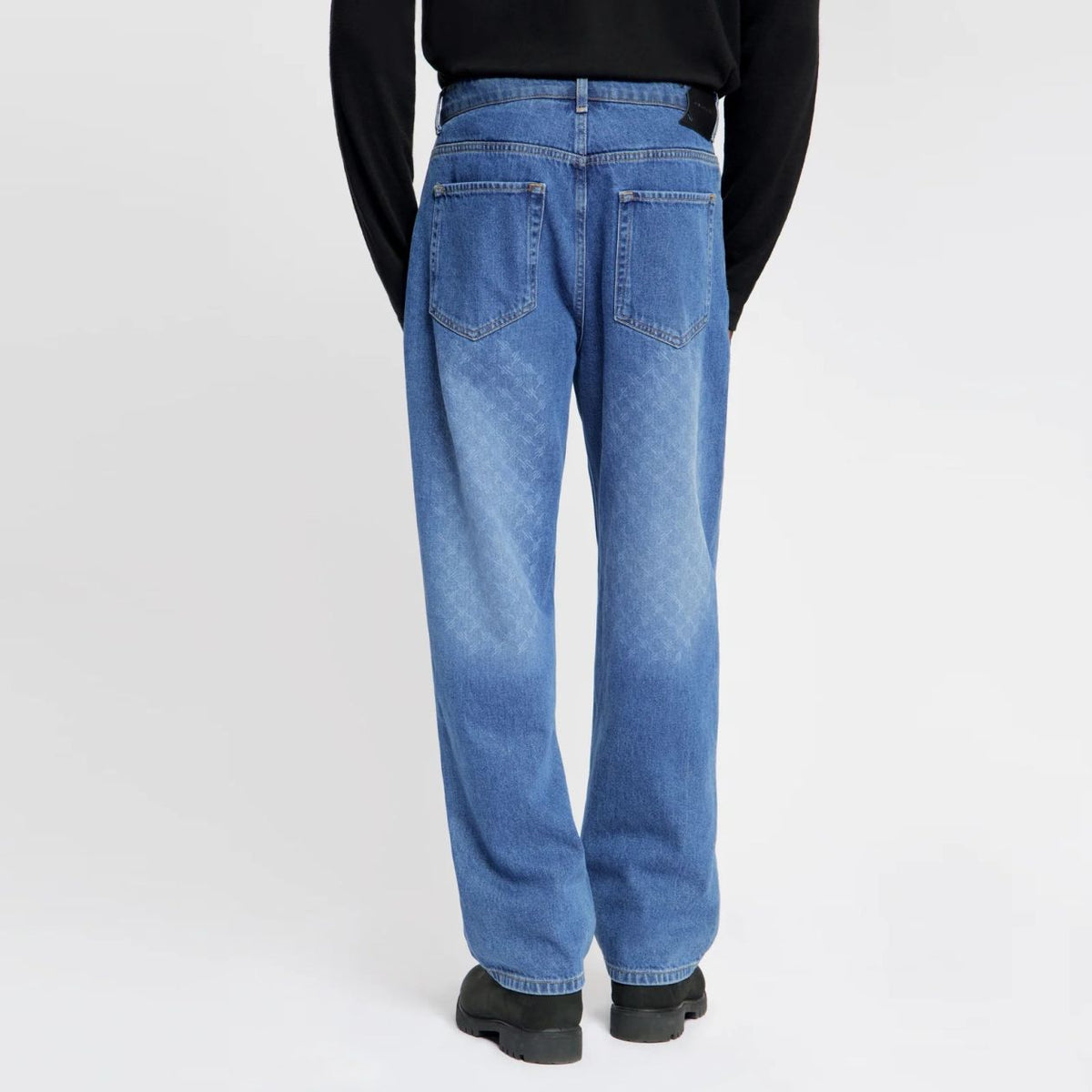 Daily Paper Faded Monogram Amba Jeans Blauw