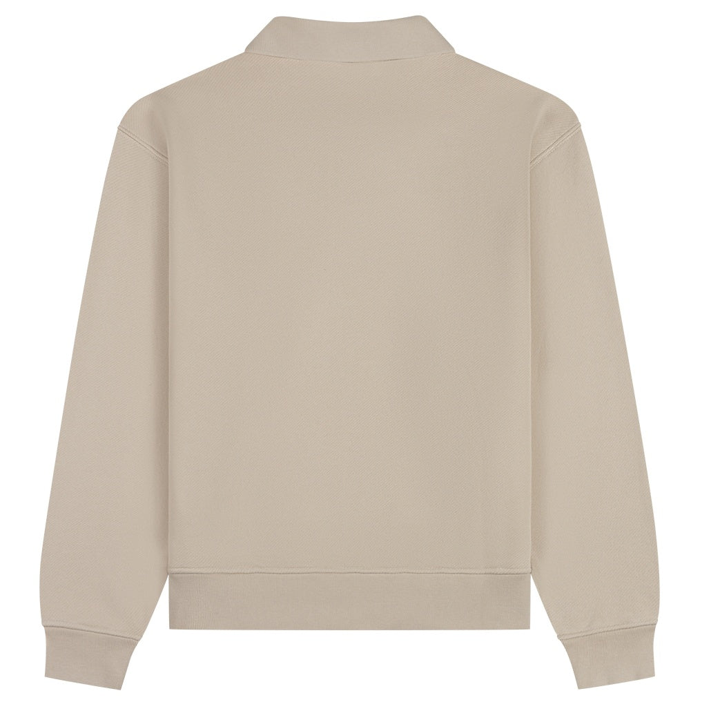 Daily Paper Oversized Shield Polo Sweater Beige