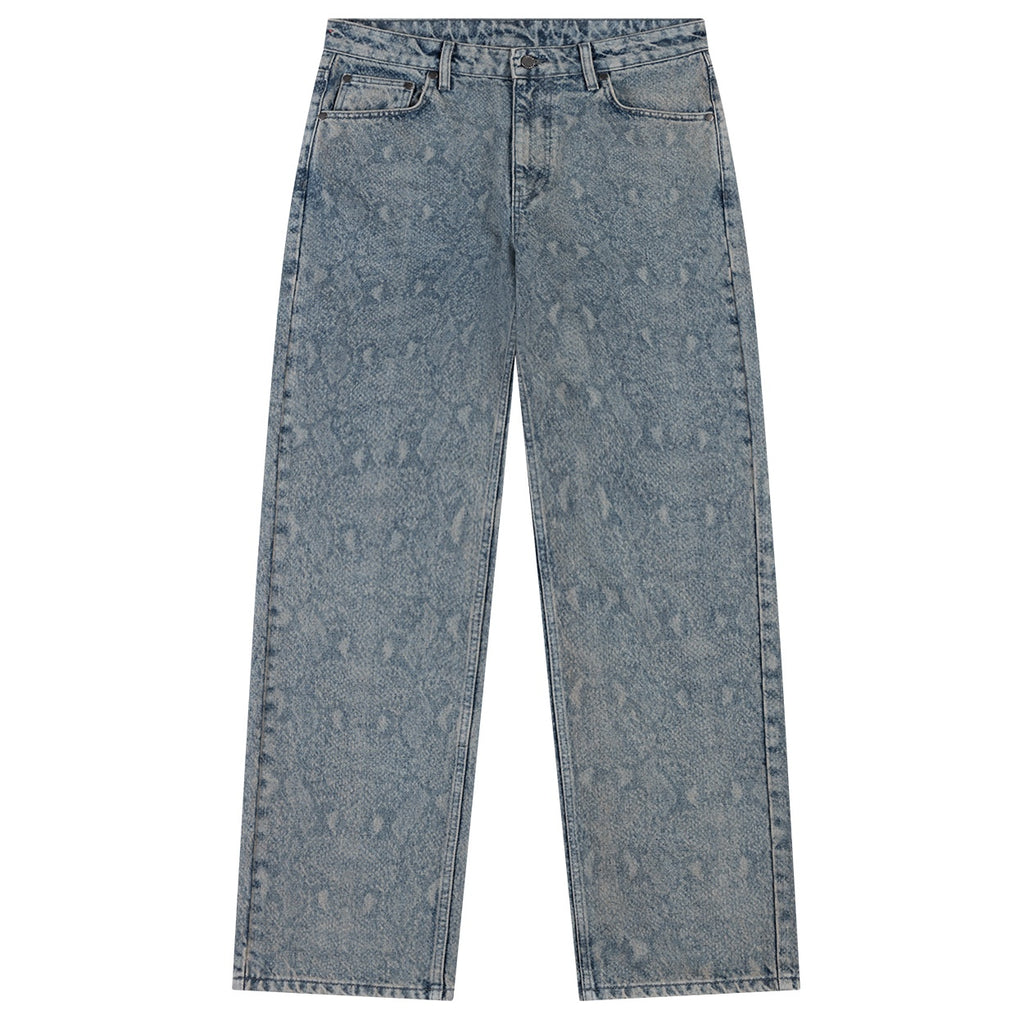Daily Paper Snake Laser Amba Jeans Blauw