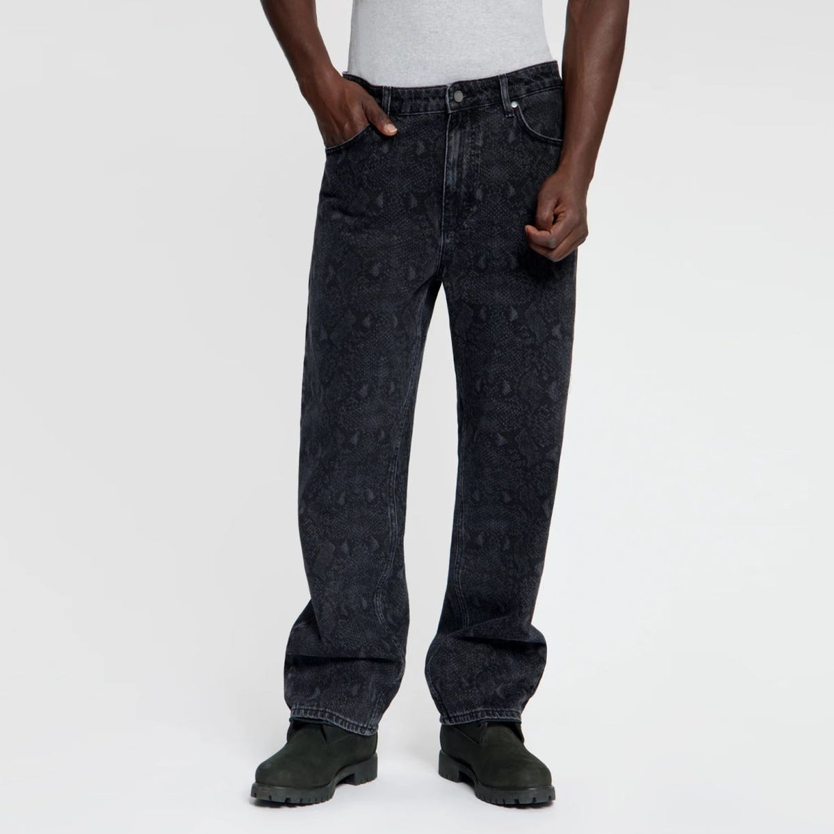 Daily Paper Snake Laser Amba Jeans Zwart
