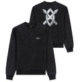 Daily Paper Textured Metallic Shield Sweater Zwart