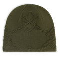 Daily Paper Textured Shield Skull Muts Donker Groen