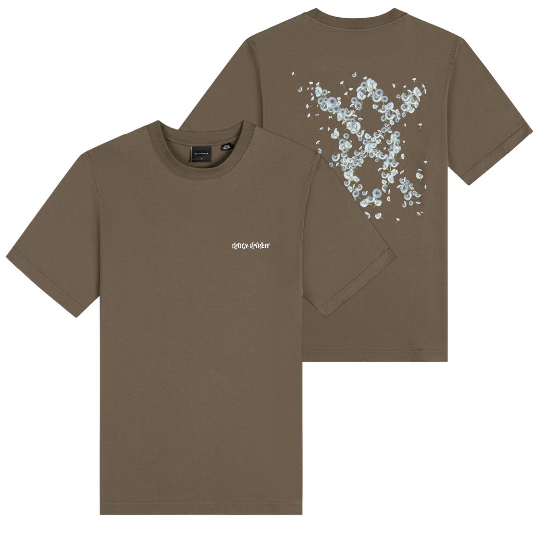 Daily Paper Wish Plant Shield T-shirt Donker Groen