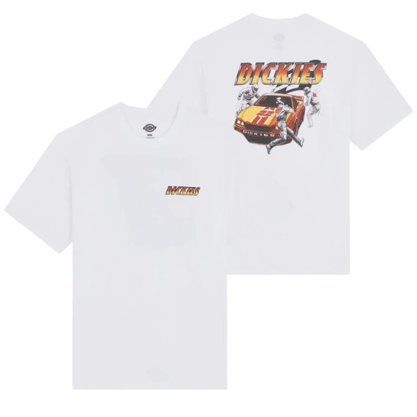 Dickies Nashport Pit Crew T-shirt Wit