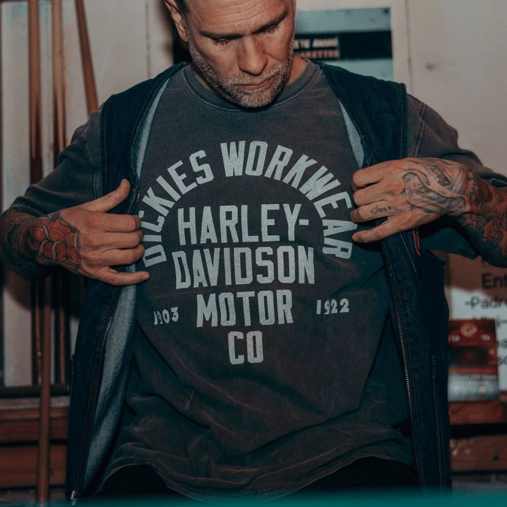 Dickies x Harley-Davidson Graphic T-shirt Zwart – Mezaldy