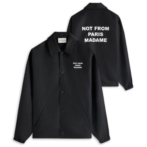 Drôle De Monsieur Slogan Vest Zwart