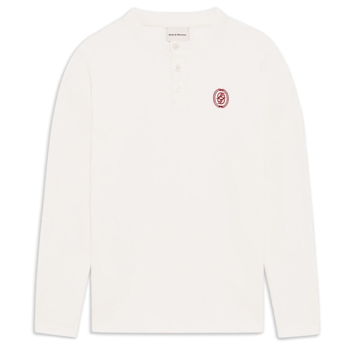 Drôle De Monsieur D Mirror Waffle Longsleeve T-shirt Off White