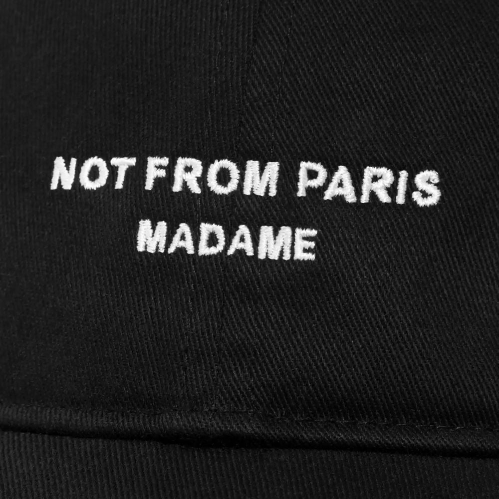Drôle De Monsieur Slogan Cap Zwart
