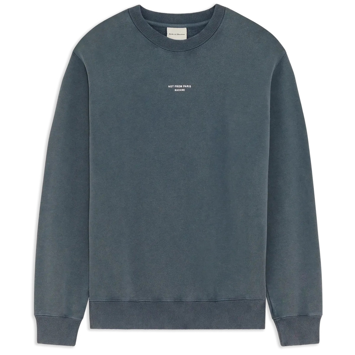 Drôle De Monsieur Slogan Classique Sweater Antraciet