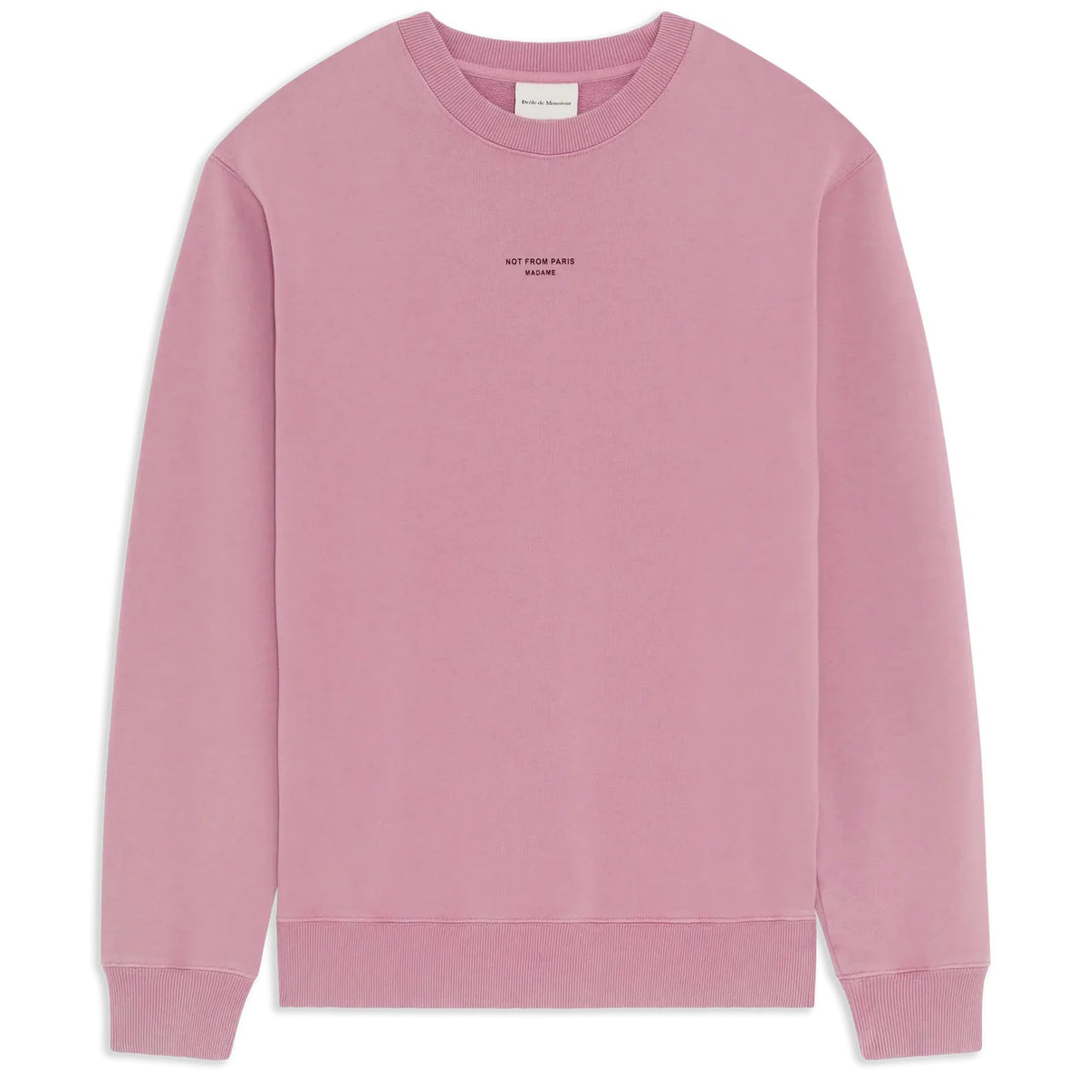 Drôle De Monsieur Slogan Classique Sweater Roze