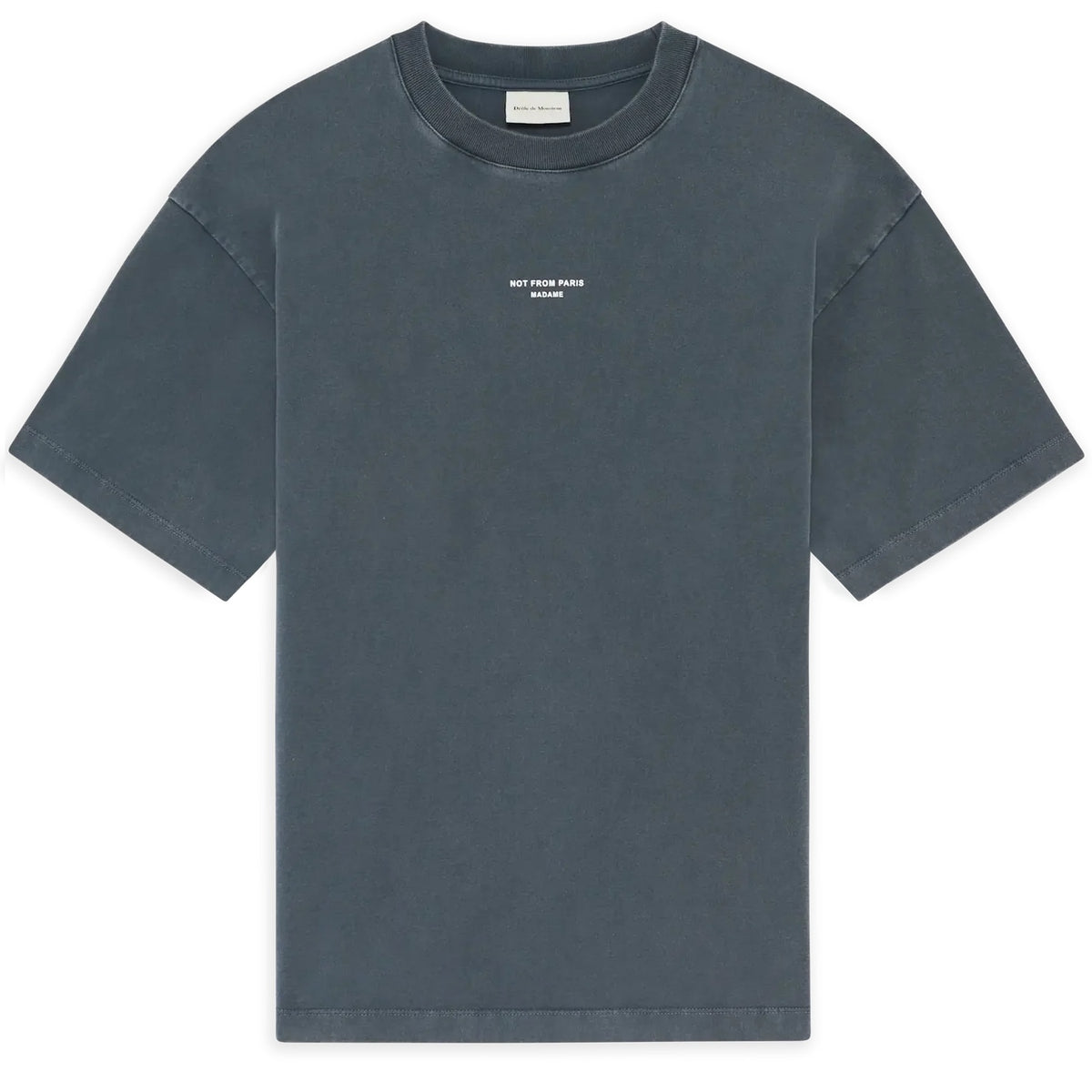 Drôle De Monsieur Slogan Classique T-shirt Antraciet