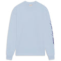 Drôle De Monsieur Slogan Longsleeve T-shirt Licht Blauw