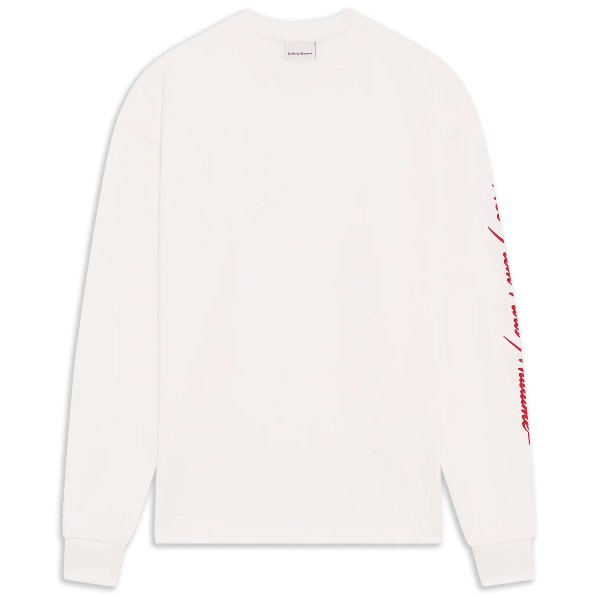 Drôle De Monsieur Slogan Longsleeve T-shirt Off White